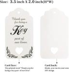 50 PCS Rose Gold Key Bottle Openers for Weddings