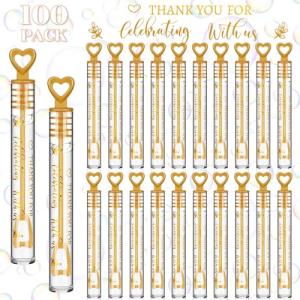100 Pcs Bubble Wands for Wedding Send Off