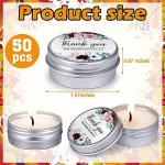 50 Lavender Scented Wedding Candle Favors