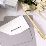 Gold Slim Ballpoint Pens for Wedding Favors - 100 Pcs