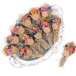 20 Mini Magnet Dried Flower Bouquets for Weddings