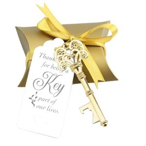Vintage Key Bottle Openers Wedding Favors Set of 50