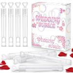 32 Wedding Bubble Wands with Heart Tops
