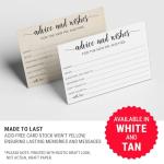 Wedding Advice Cards for Bride and Groom