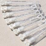 32 Wedding Bubble Wands with Heart Tops