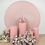Dusty Rose Fitted Spandex Cylinder Stand Covers