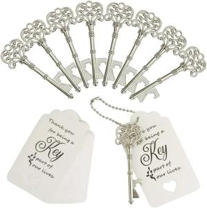 100 Wedding Favors Vintage Skeleton Key Bottle Openers