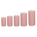 Dusty Rose Fitted Spandex Cylinder Stand Covers