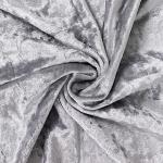 5 Silver Crushed Velvet Cylinder Stand Covers