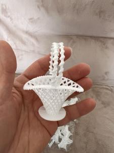 White Vintage Wedding Favor Baskets - 6 Dozen