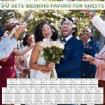 Sasylvia 50 Sets Adjustable Wedding Guest Bracelets