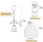 Airplane Bottle Opener Keychains for Bridal Showers
