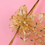 200 Gold Organza Wedding Gift Bags and Pouches