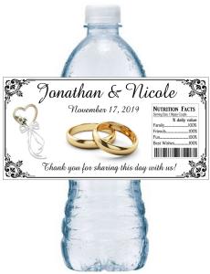 Personalized Bridal Shower Water Bottle Labels