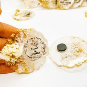Customized Wedding Resin Magnet Favors