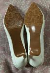 White Floral Lace Wedding Pumps for Women Size 9