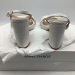 Anne Barge Willow White Bow Slingback Wedding Shoes