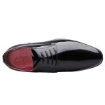 Men's Faux Patent Leather Tuxedo Dress Loafers