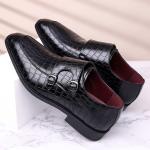 Men's Checkered Monk Strap Dress Shoes