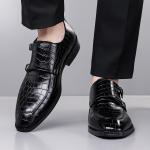 Men's Checkered Monk Strap Dress Shoes