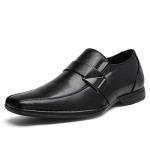Bruno Marc Men's Black Dress Loafers, Size 11