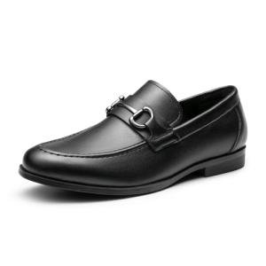 Men's Black Slip-On Dress Loafers Size 10.5
