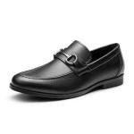 Men's Black Slip-On Dress Loafers Size 10.5
