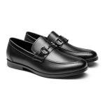 Men's Black Slip-On Dress Loafers Size 10.5