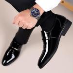 Men's Black Oxford Dress Shoes for Weddings