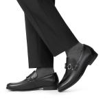 Men's Black Slip-On Dress Loafers Size 10.5