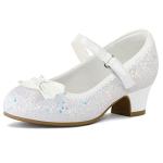 Glittery Mary Jane Dress Shoes for Girls