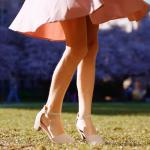 Girls' Nude Closed Toe Heels for Weddings