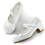 Glittery Mary Jane Dress Shoes for Girls