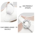 Girls White Mary Jane Ballet Flats for Weddings