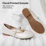 Ivory Mary Jane Dress Shoes for Girls