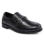 Boys Black Oxford Slip-On Dress Shoes Size 4