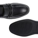 Boys Black Oxford Slip-On Dress Shoes Size 4