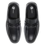 Boys Black Oxford Slip-On Dress Shoes Size 4