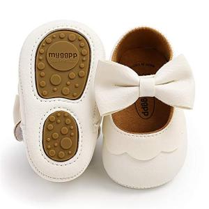 Baby Girls Mary Jane Flats with Bow, White