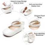 Baby Girls Ivory Mary Jane Flats for Weddings
