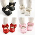Baby Girls Mary Jane Flats with Bow, White