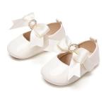 Ivory White Mary Jane Flats for Baby Girls