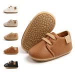 Classic PU Leather Baby Wedding Loafers for Toddlers