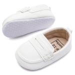White Infant Baby Boys Soft Sole Loafers