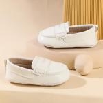 White Infant Baby Boys Soft Sole Loafers