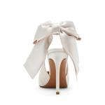 Steve Madden Ivory Satin Teacup Pumps for Weddings