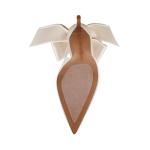 Steve Madden Ivory Satin Teacup Pumps for Weddings