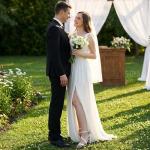 Elegant Chunky Heels with Bow for Weddings