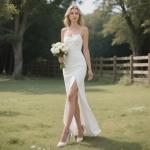 Mattiventon Satin White Bridal Slingback Heels