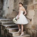 Mattiventon Satin White Bridal Slingback Heels